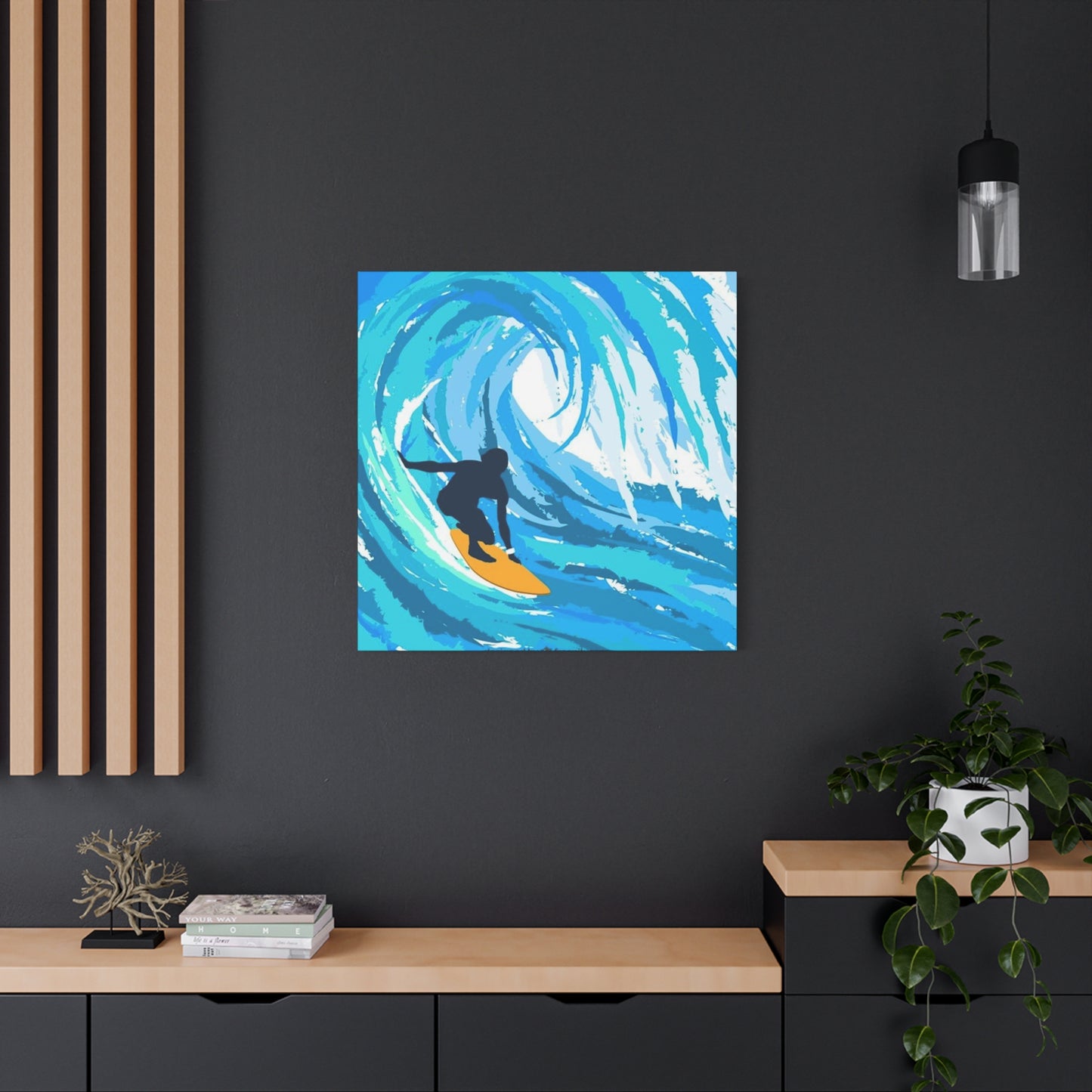 Abstract Surfing Waves Wall Art & Canvas Prints
