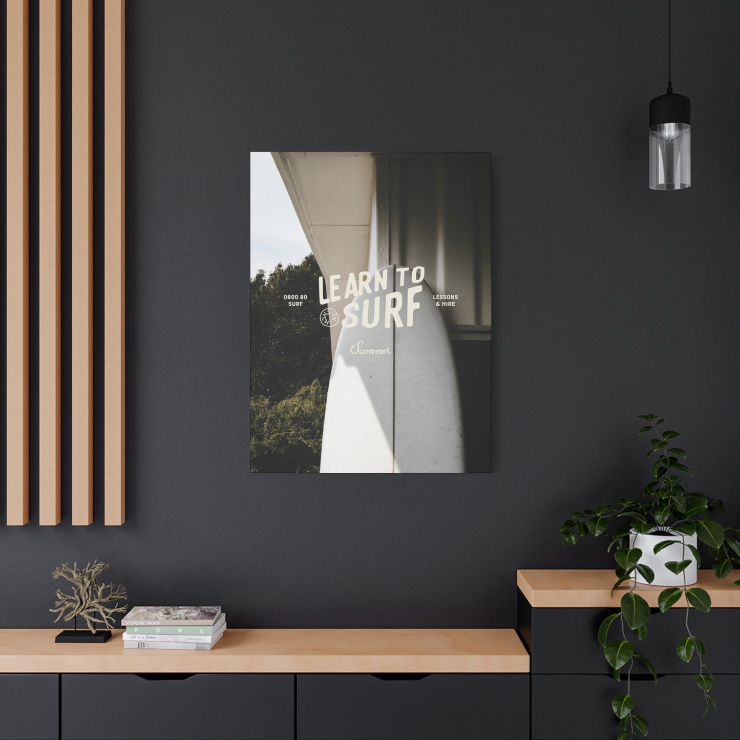 Learn To Surf Poster Wall Art & Canvas Prints