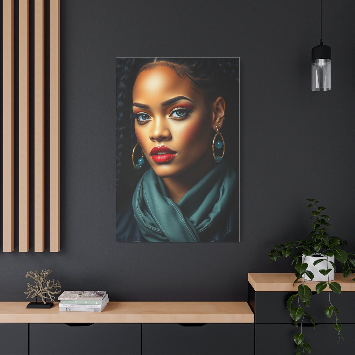 Rihannas Enchanting Aura Art Wall Art & Canvas Print