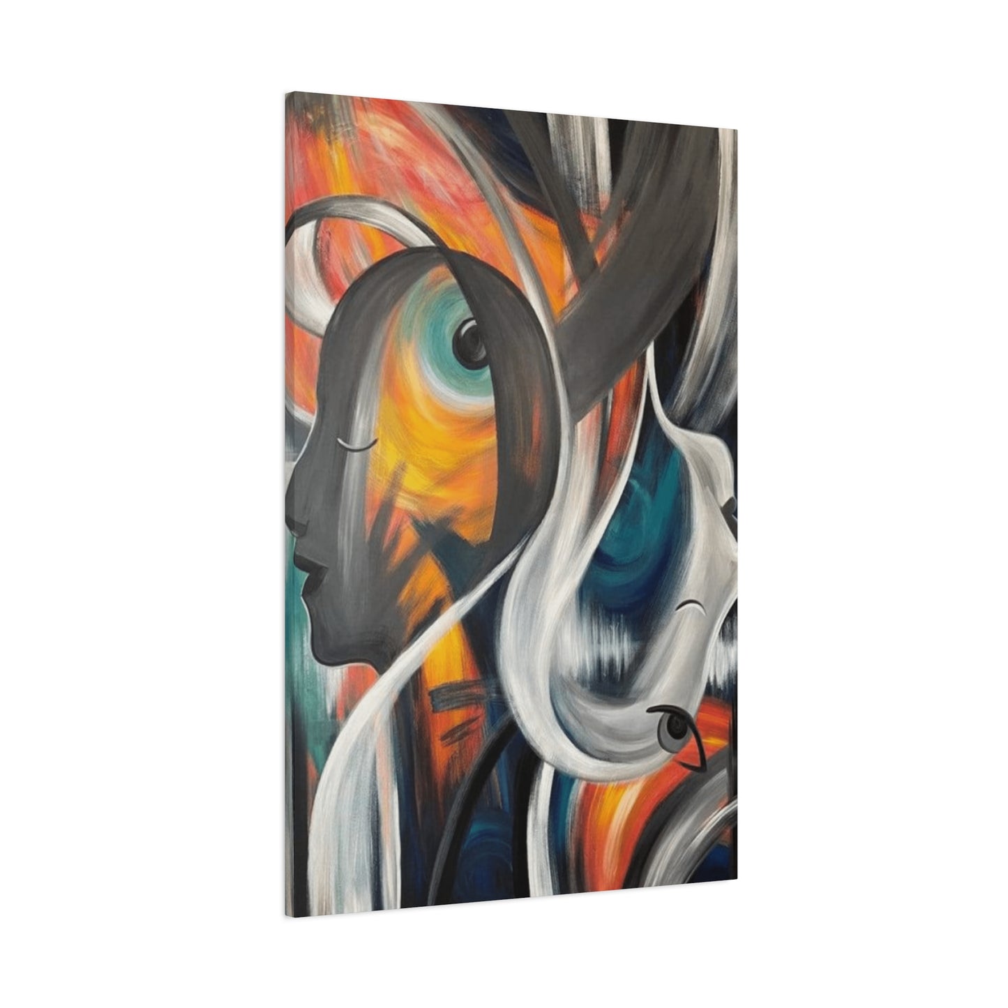 Abstract Faces Painting Wall Art & Canvas Prints