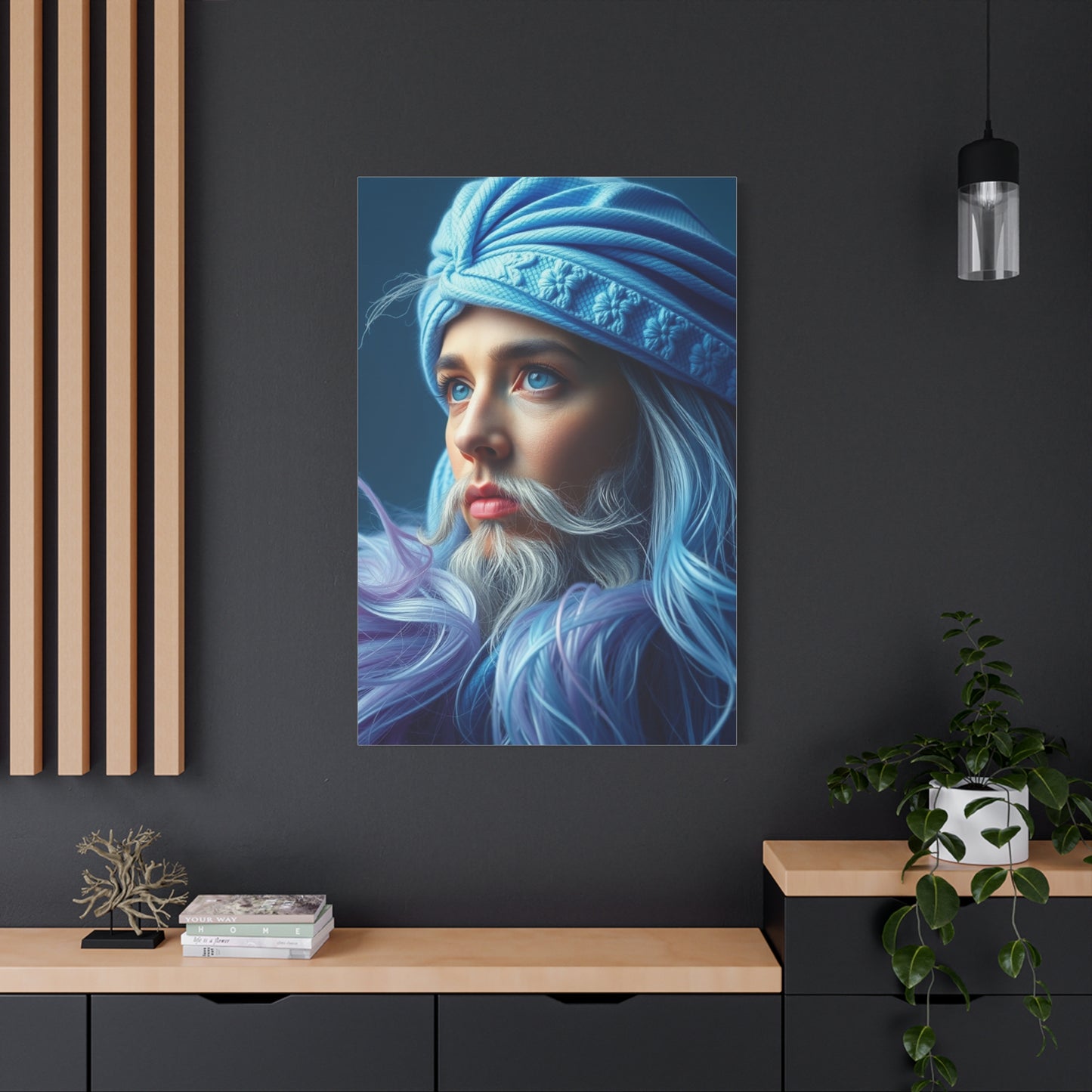 Blue & Gray Art Supreme Gallery Wall Art & Canvas Print