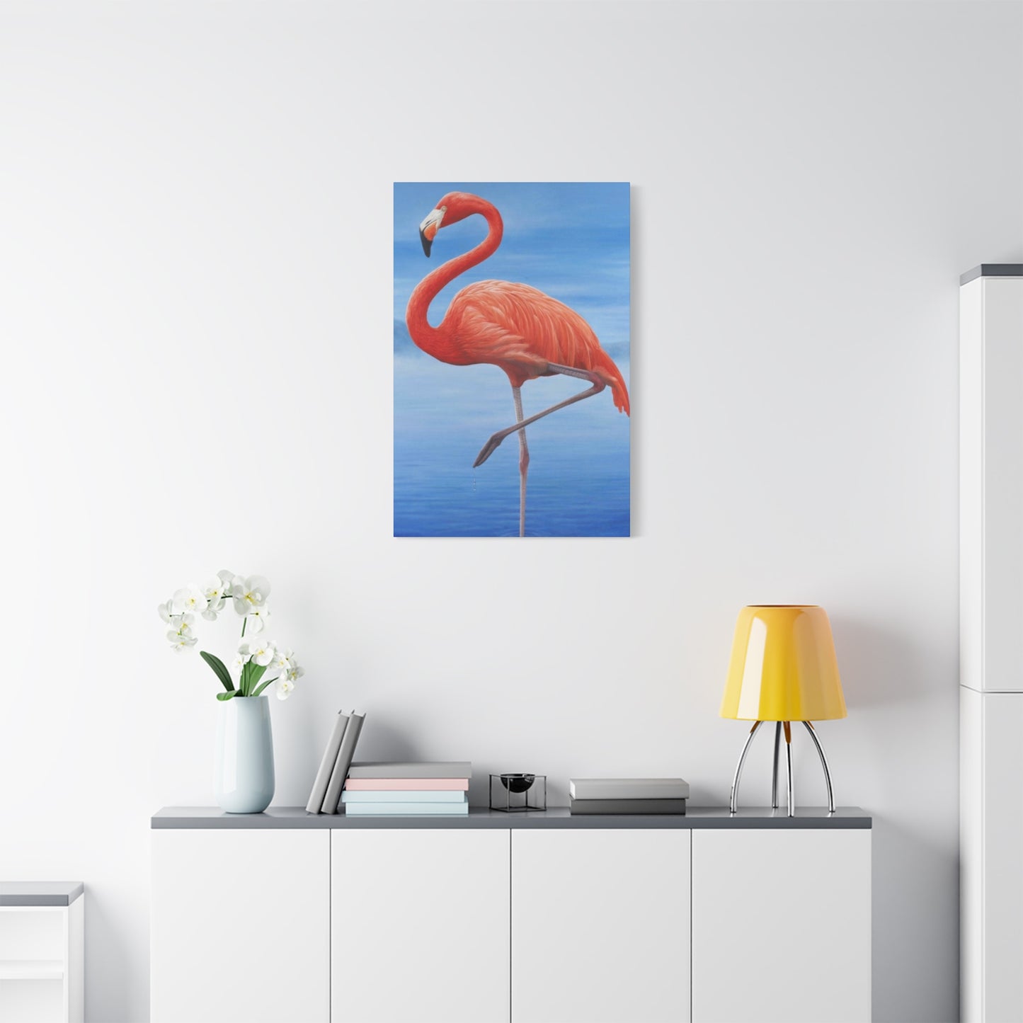 Flamingo Blue Water Wall Art & Canvas Prints