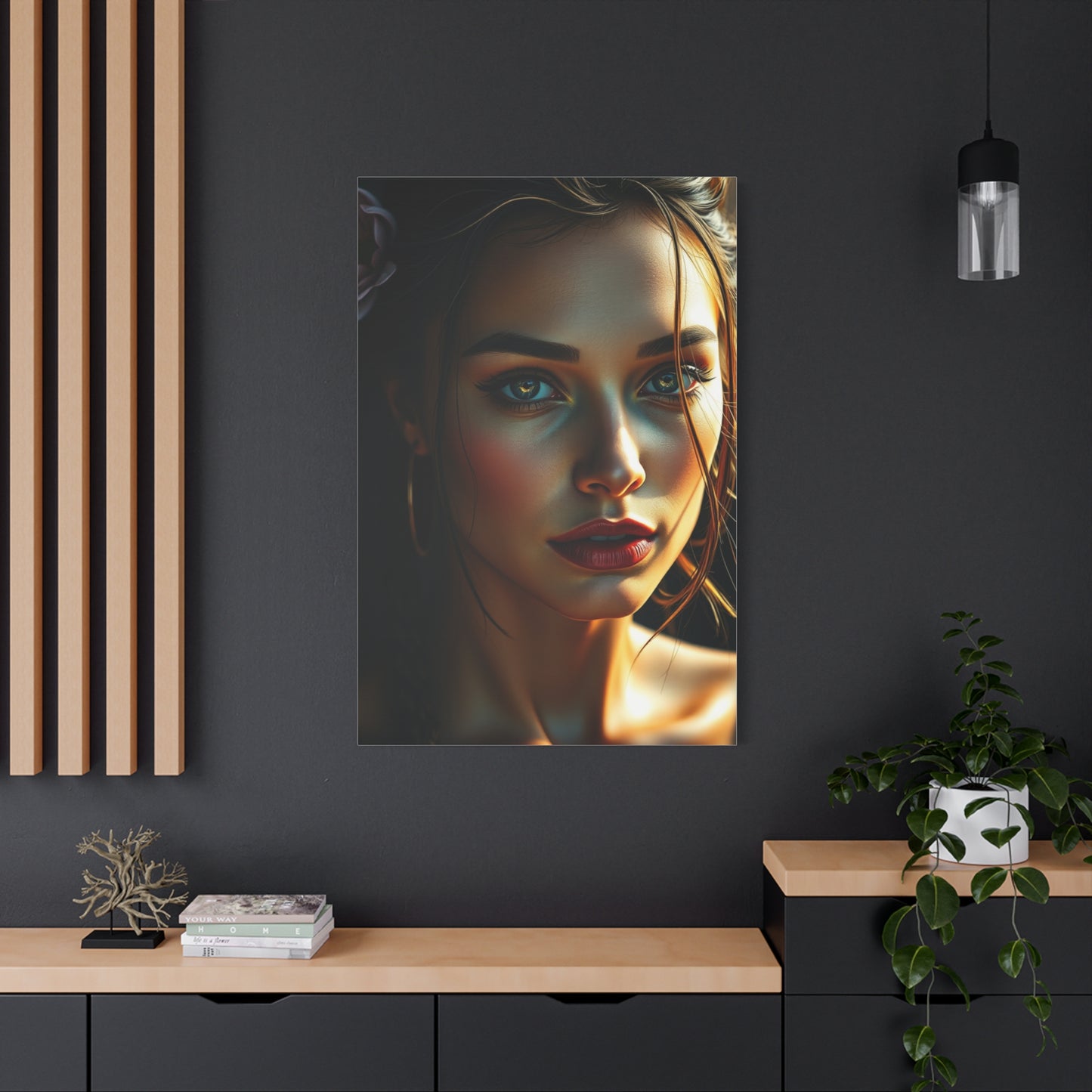 Majestic Maiden Mural Wall Art & Canvas Print
