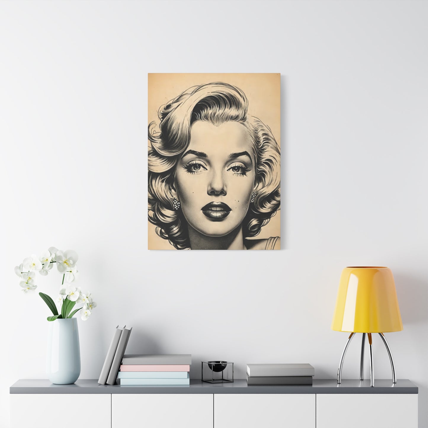 Beautiful Face Of Marilyn Monroe Wall Art & Canvas Prints