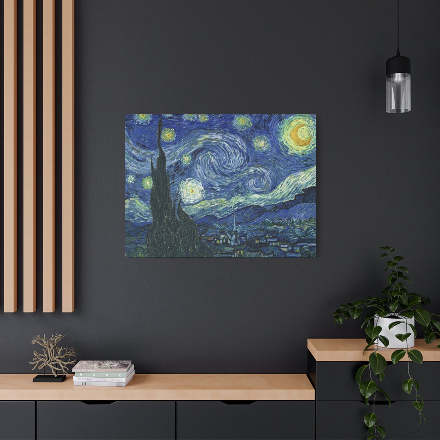 The Starry Night By Vincent Van Gogh Impression Wall Art & Canvas Prints