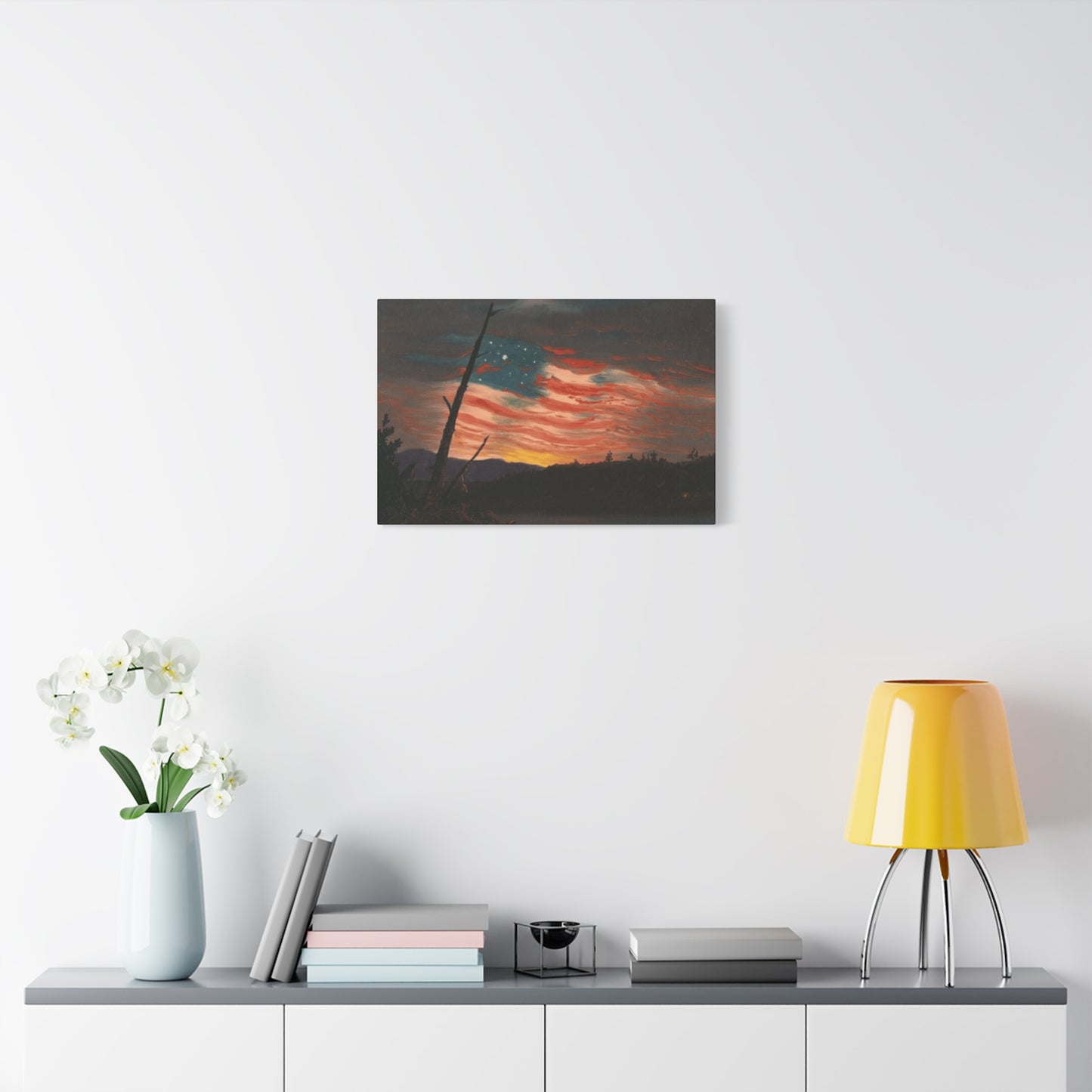 American Flag in Sky Wall Art & Canvas Prints