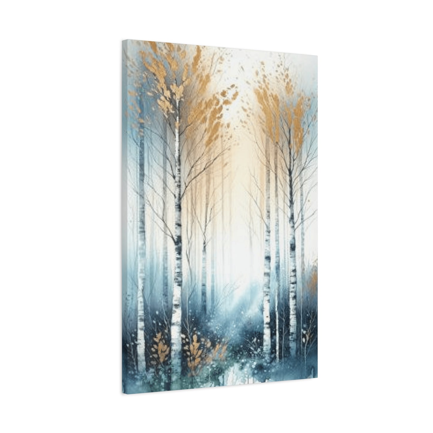 Bright Birch Trees Painting Wall Art & Canvas Prints