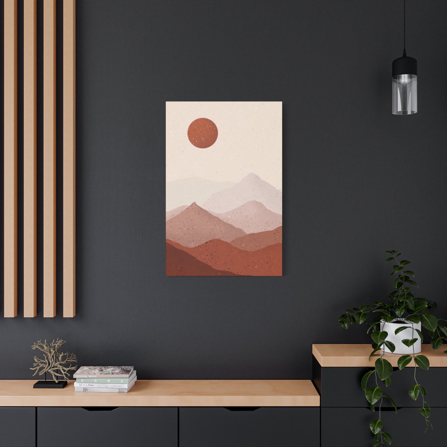 Desert and Sun Painting Wall Art & Canvas Prints