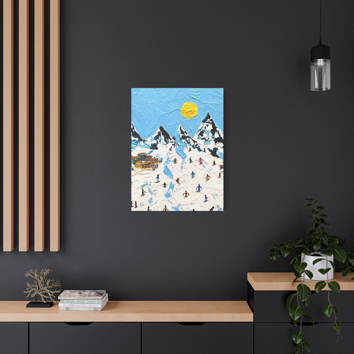 Skiing Mountain Art Wall Art & Canvas Prints