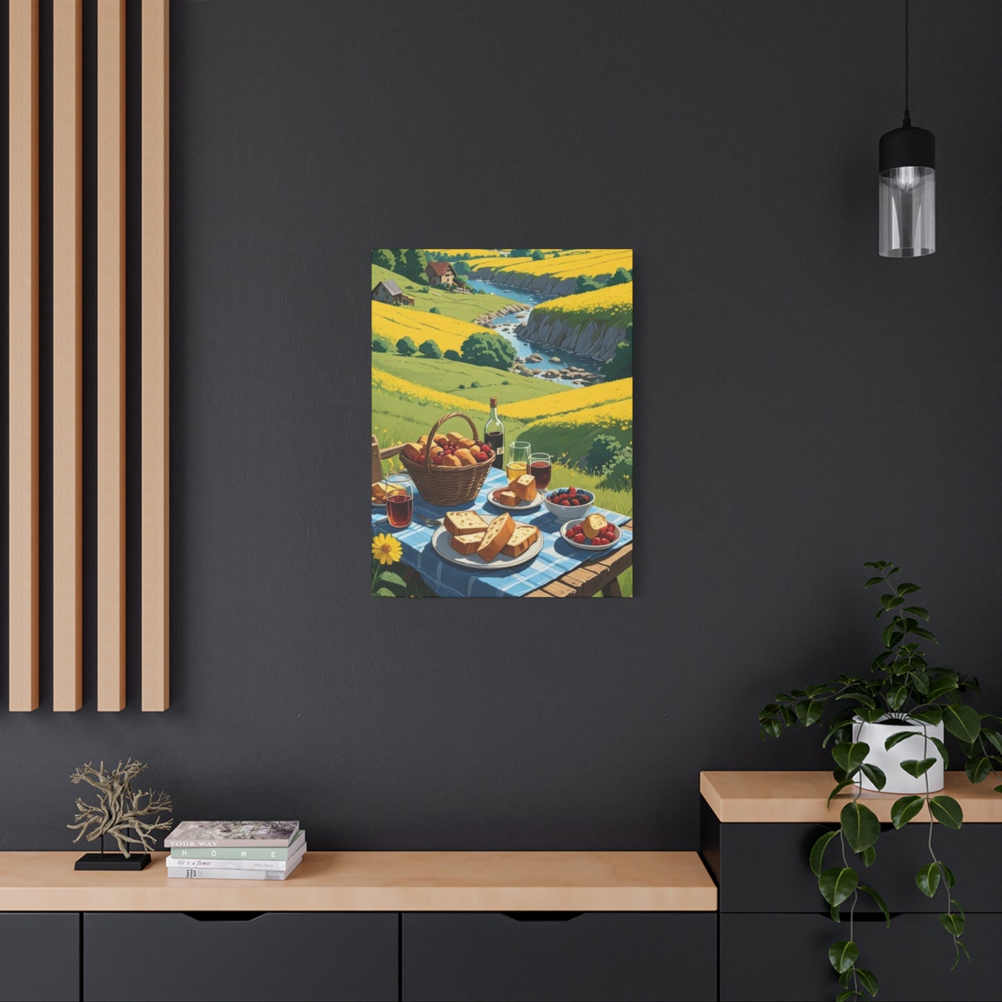 Lunch Sunny Countryside Wall Art & Canvas Prints