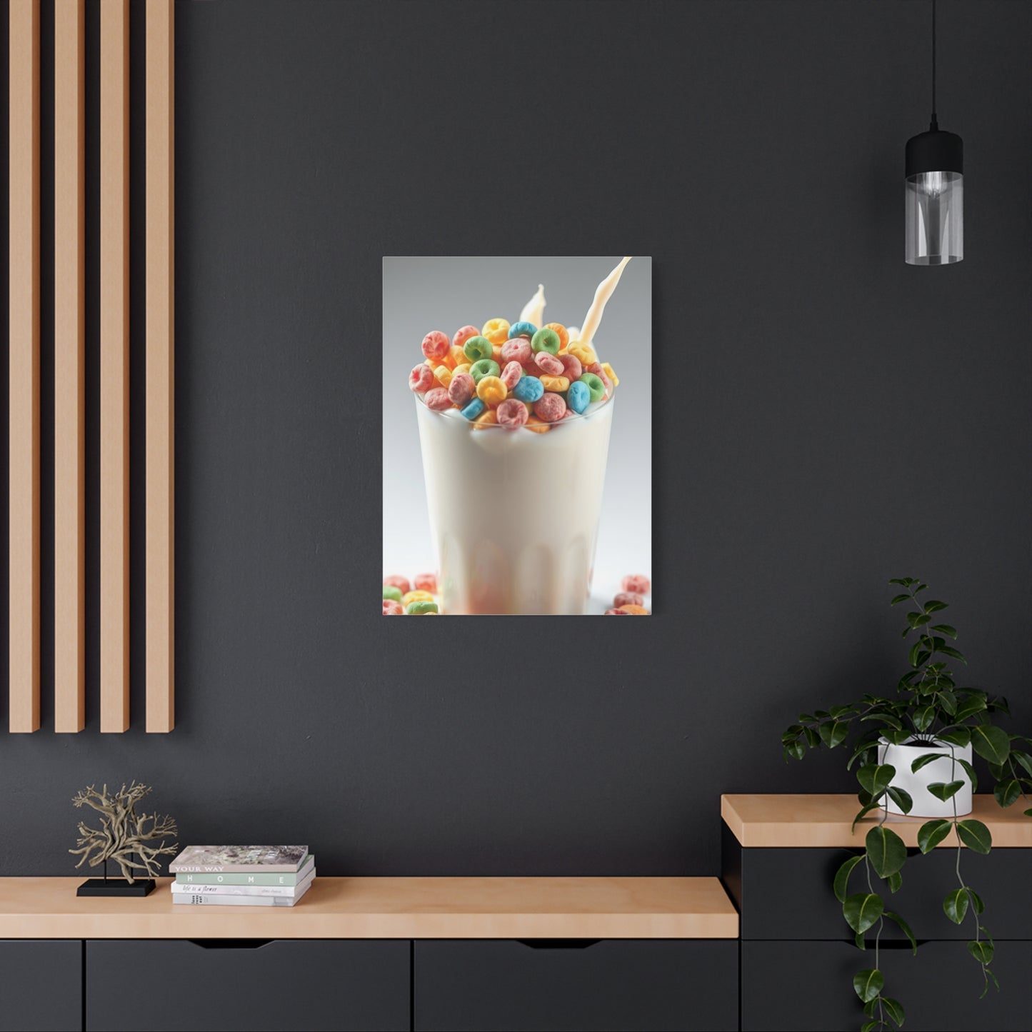 Vibrant Milky Confection Canvas Wall Art & Canvas Print