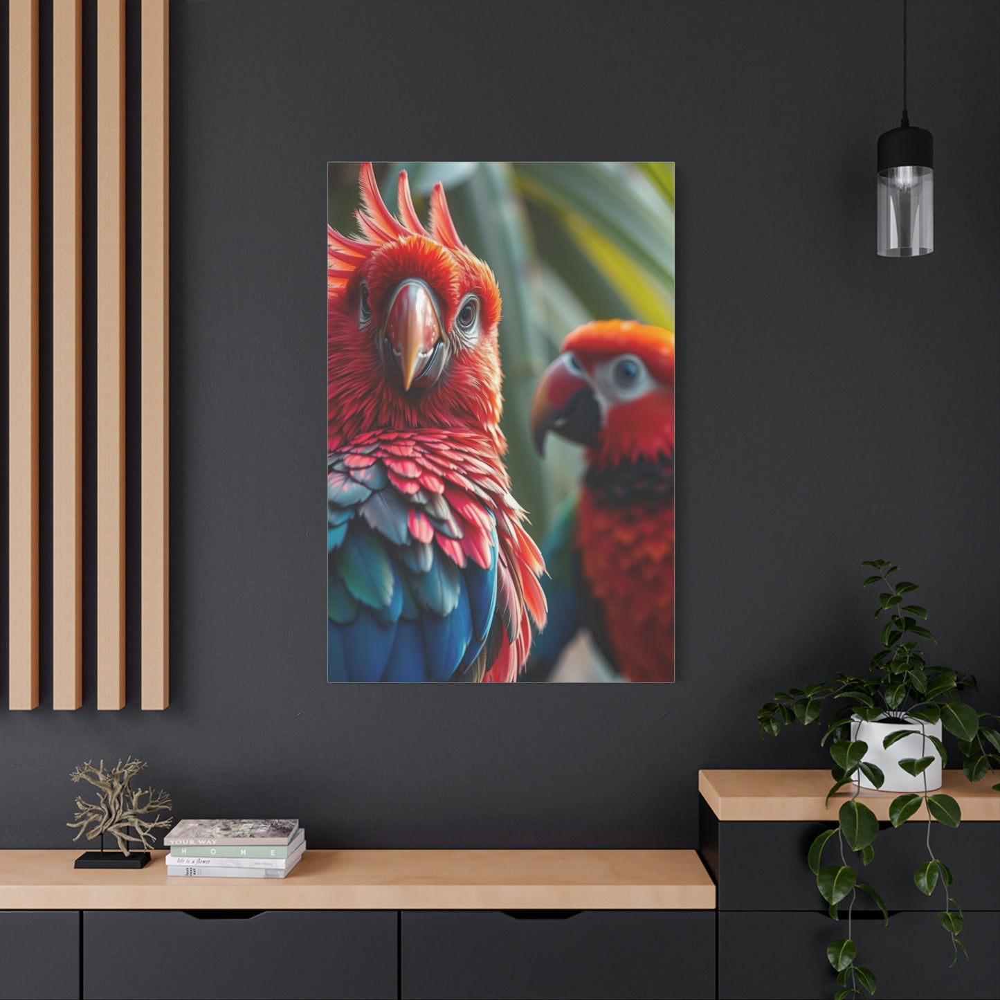 Tropical Birds Art Refined Canvas Wall Art & Canvas Print