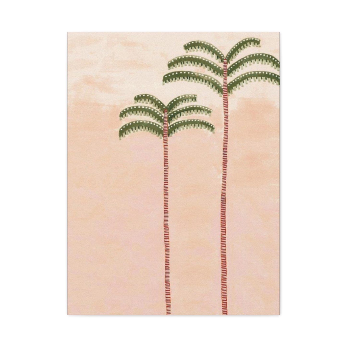 Drawing Of Two Palm Tree Wall Art & Canvas Prints