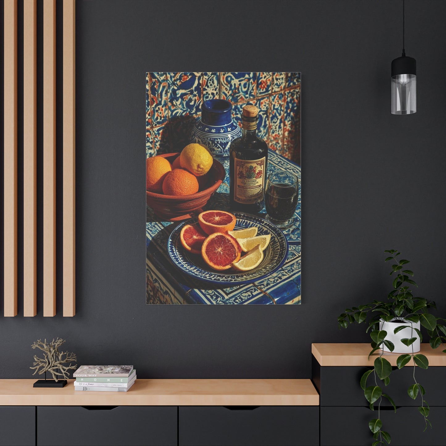 Italian Citrus & Majolica Still Life Wall Art & Canvas Print