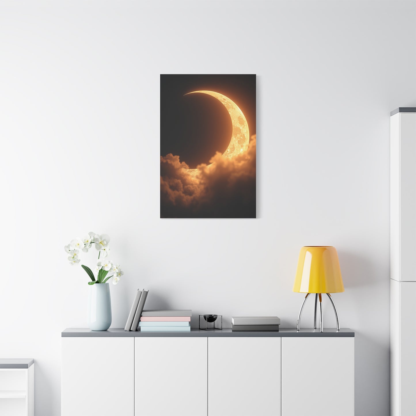 Crescent Moon Art Luxury Canvas Wall Art & Canvas Print