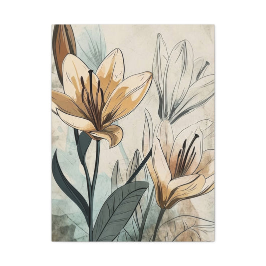 Flowers Earth Tones Wall Art & Canvas Prints