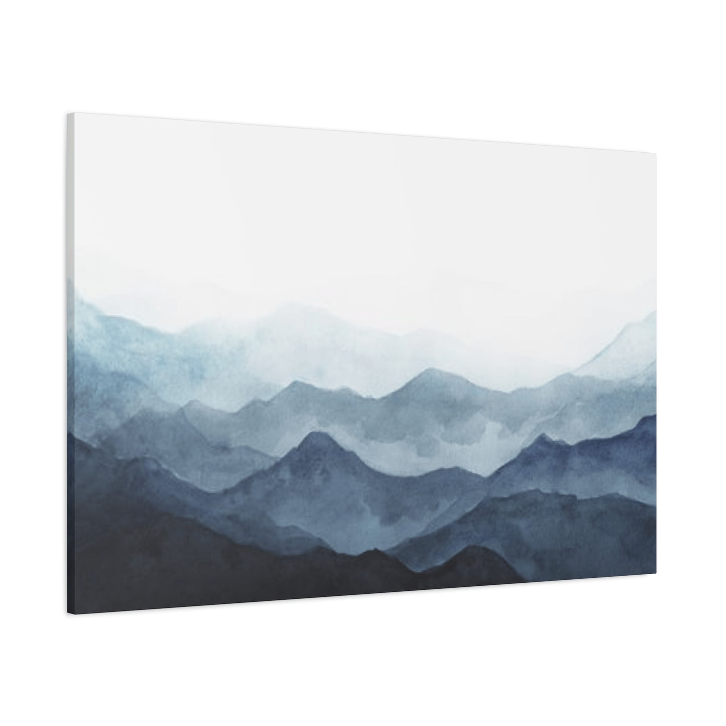Blue Mountain Peaks Over Clouds Wall Art & Canvas Prints