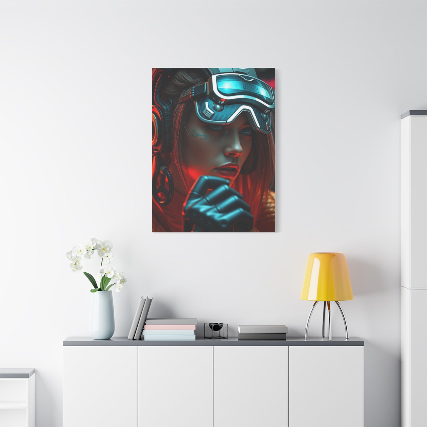 Futuristic Noir Tableau