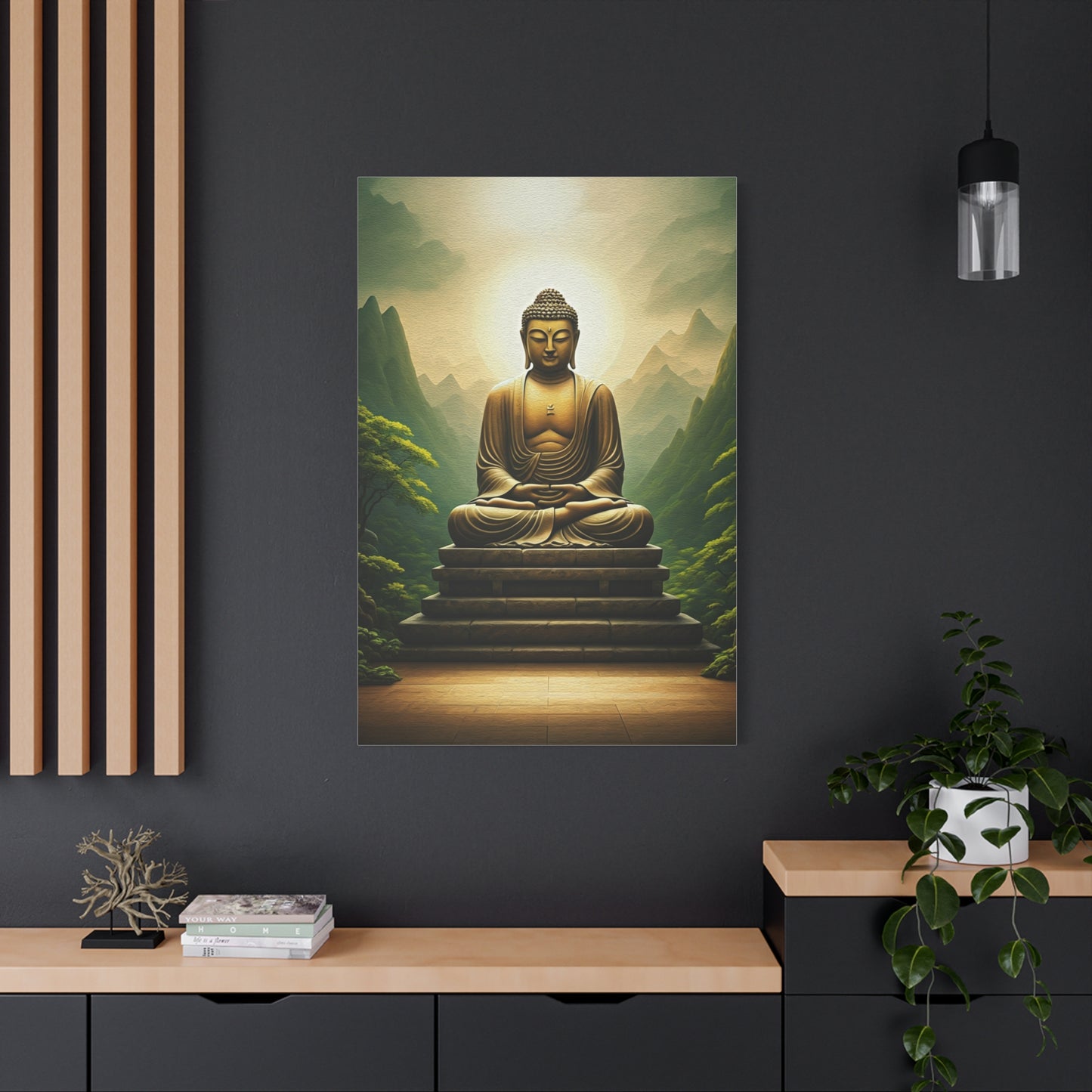 Sacred Mountain Buddha Serenity Wall Art & Canvas Prints