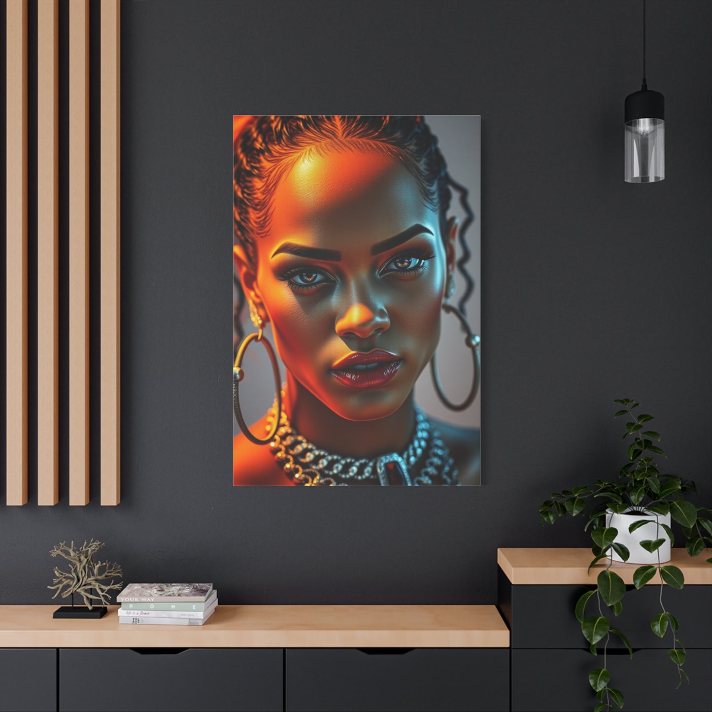 Rihannas Captivating Spirit Art Wall Art & Canvas Print
