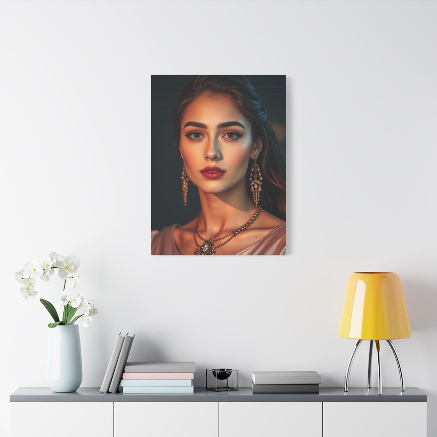 Golden Blush Elegance Canvas
