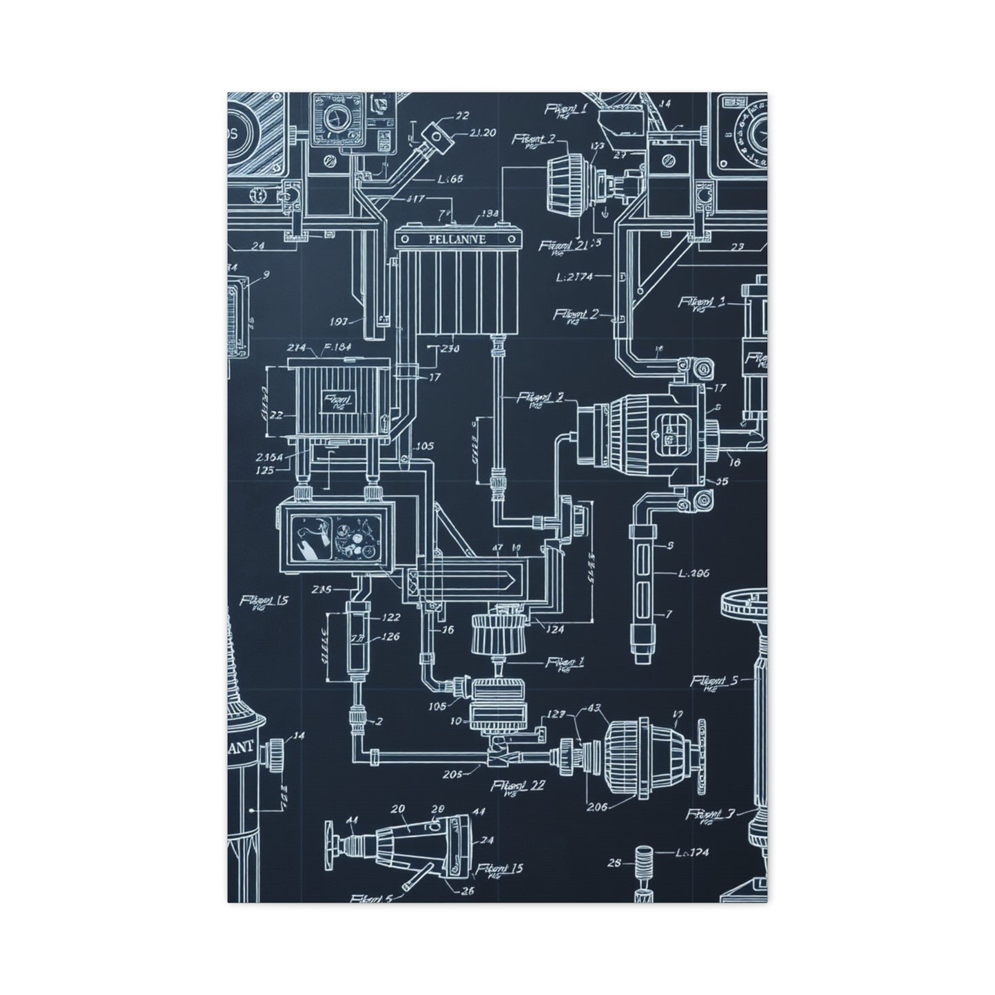 Vision Blueprint & Patent Sketches Art Art Wall Art & Canvas Print