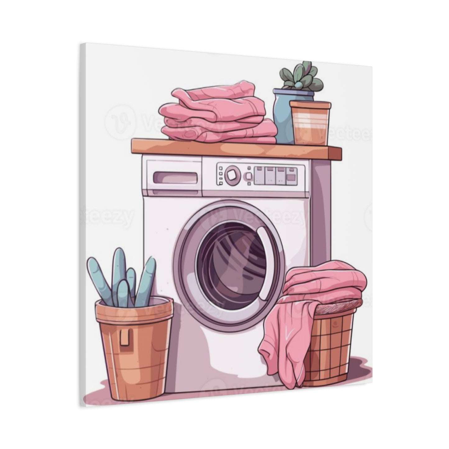 Colorful Laundry Poster For Laundry Room Wall Art & Canvas Prints