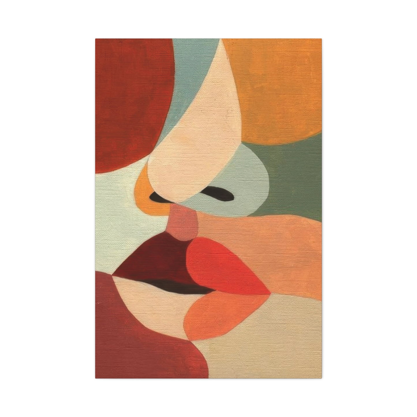 Face Colorful Shapes Wall Art & Canvas Prints