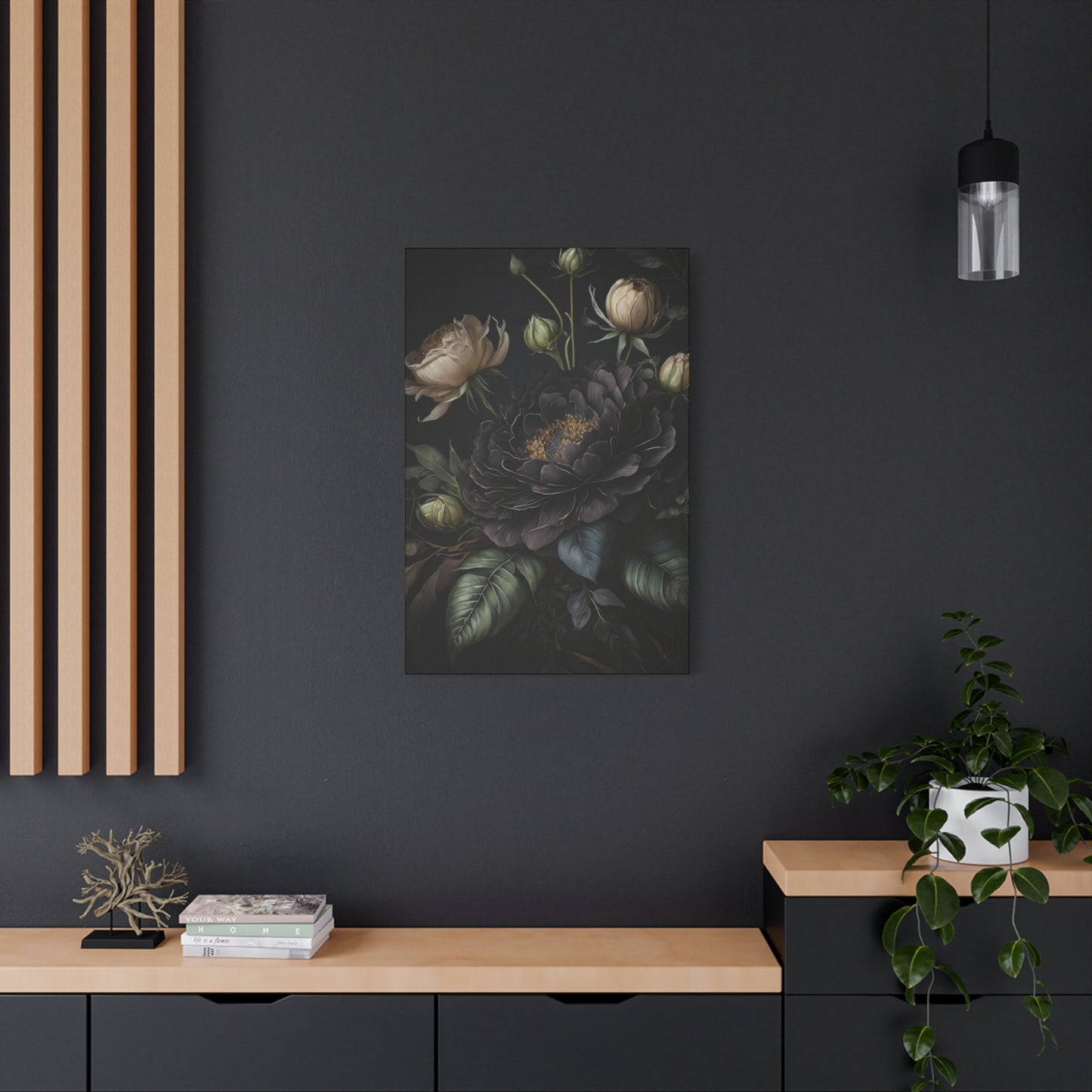 Flowers Dark Wall Art & Canvas Prints