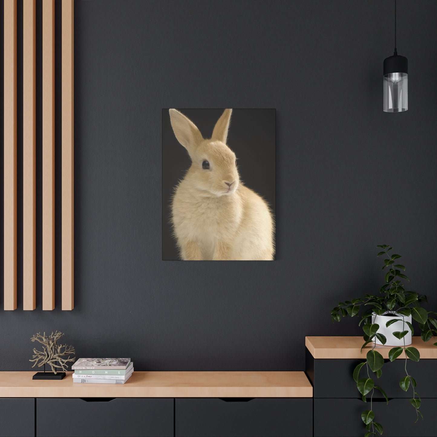 Small White Rabbit Wall Art & Canvas Prints