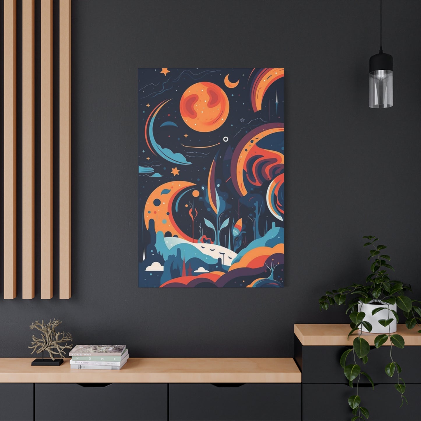 Abstract Moon & Space Poster Wall Art & Canvas Prints