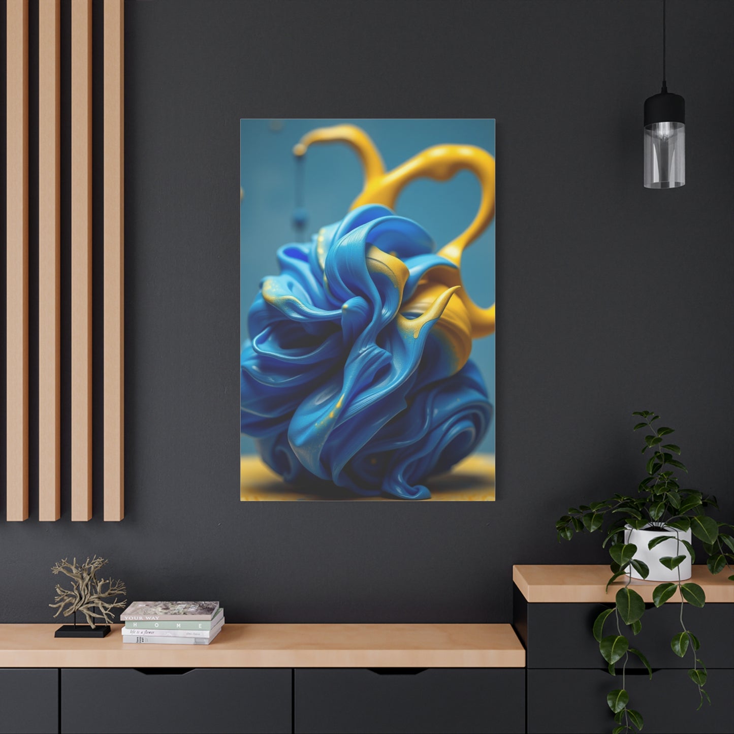 Supreme Blue & Yellow Art Collection Wall Art & Canvas Print
