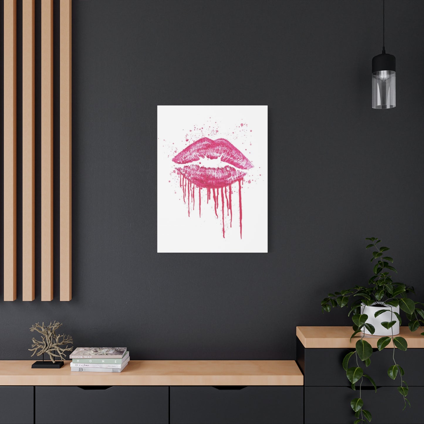 Pink Lips Wall Art & Canvas Prints