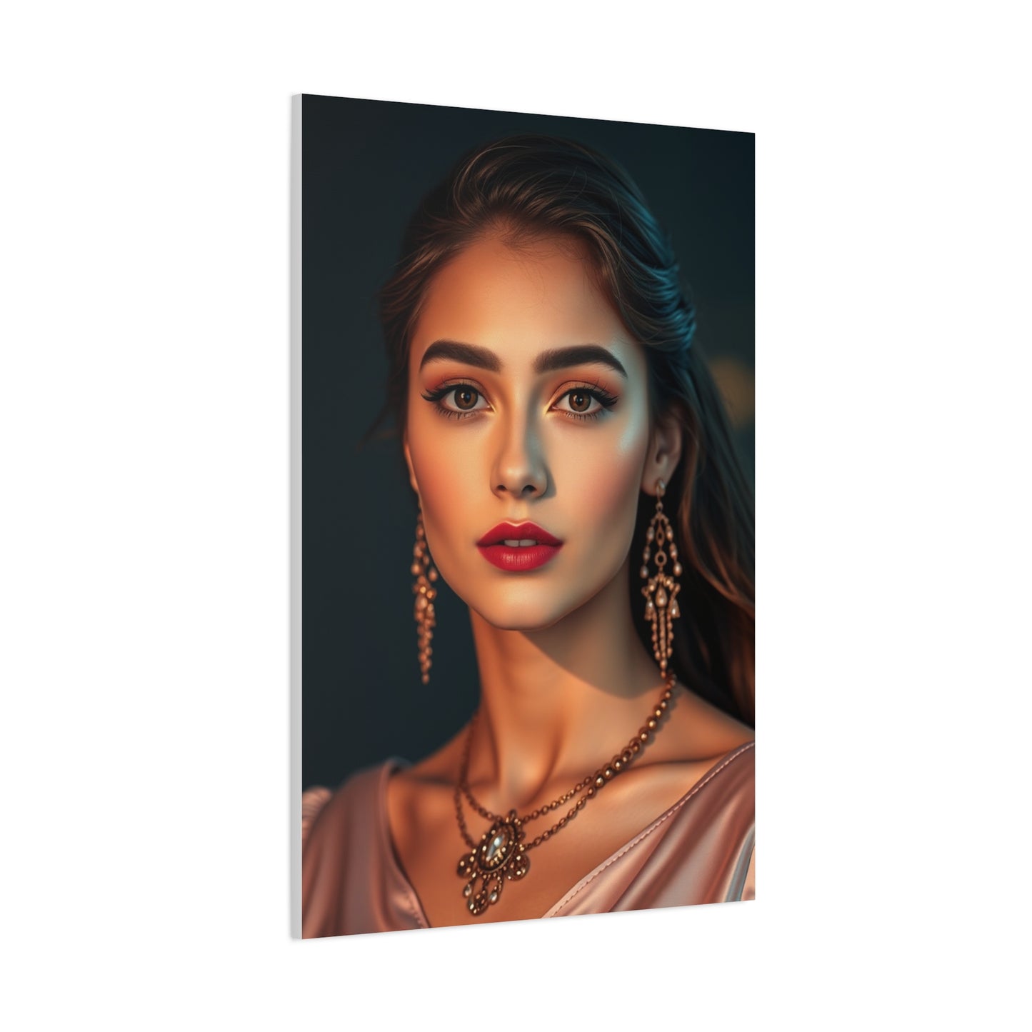 Golden Blush Elegance Canvas