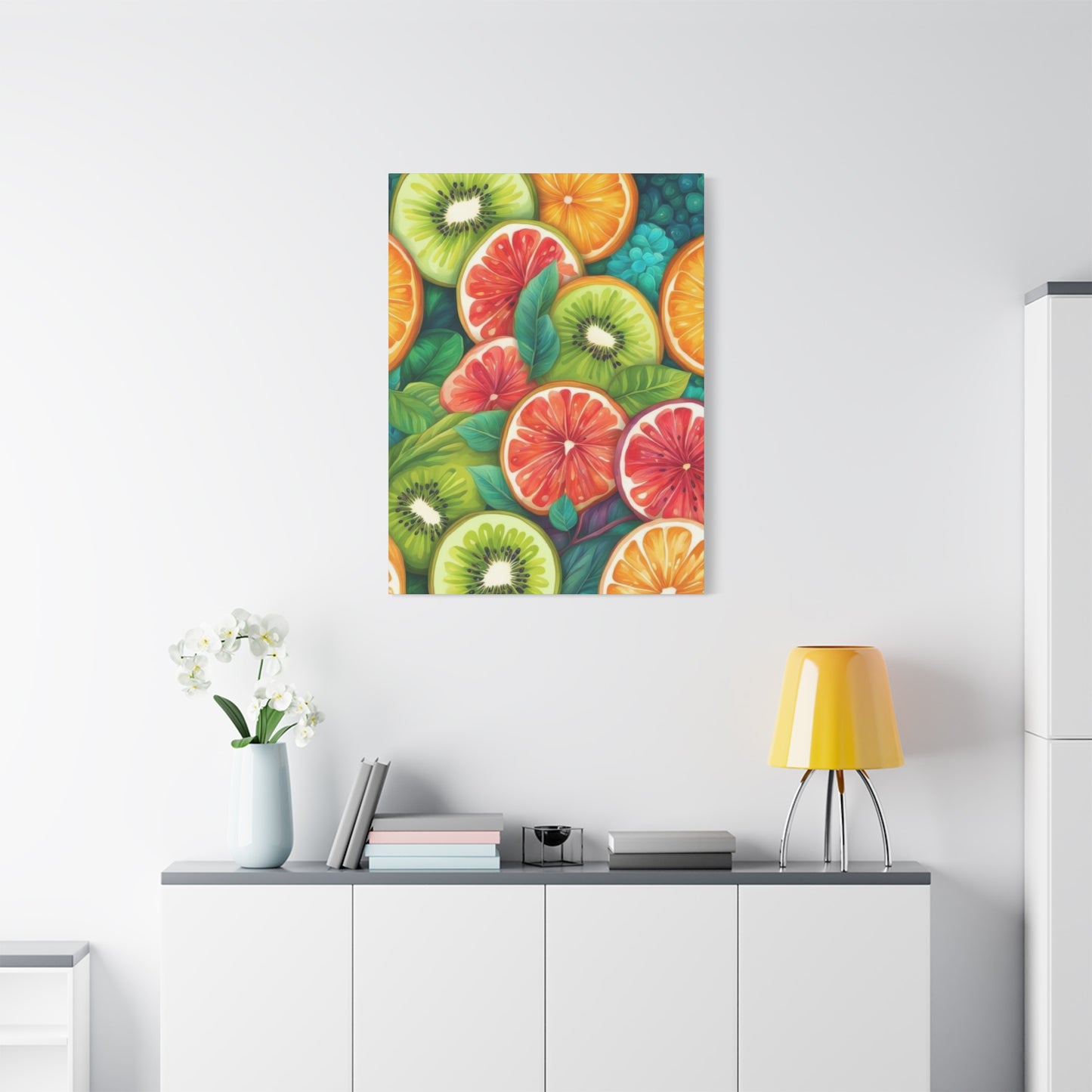 Fruit Half Face Wall Art & Canvas Prints