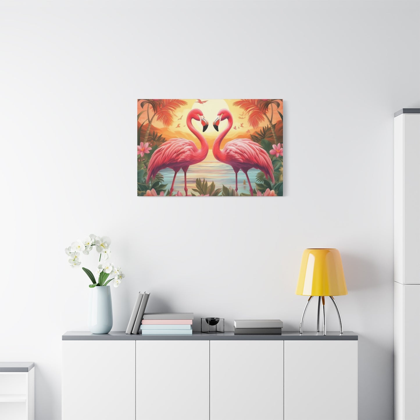 Flamingo Love Wall Art & Canvas Prints