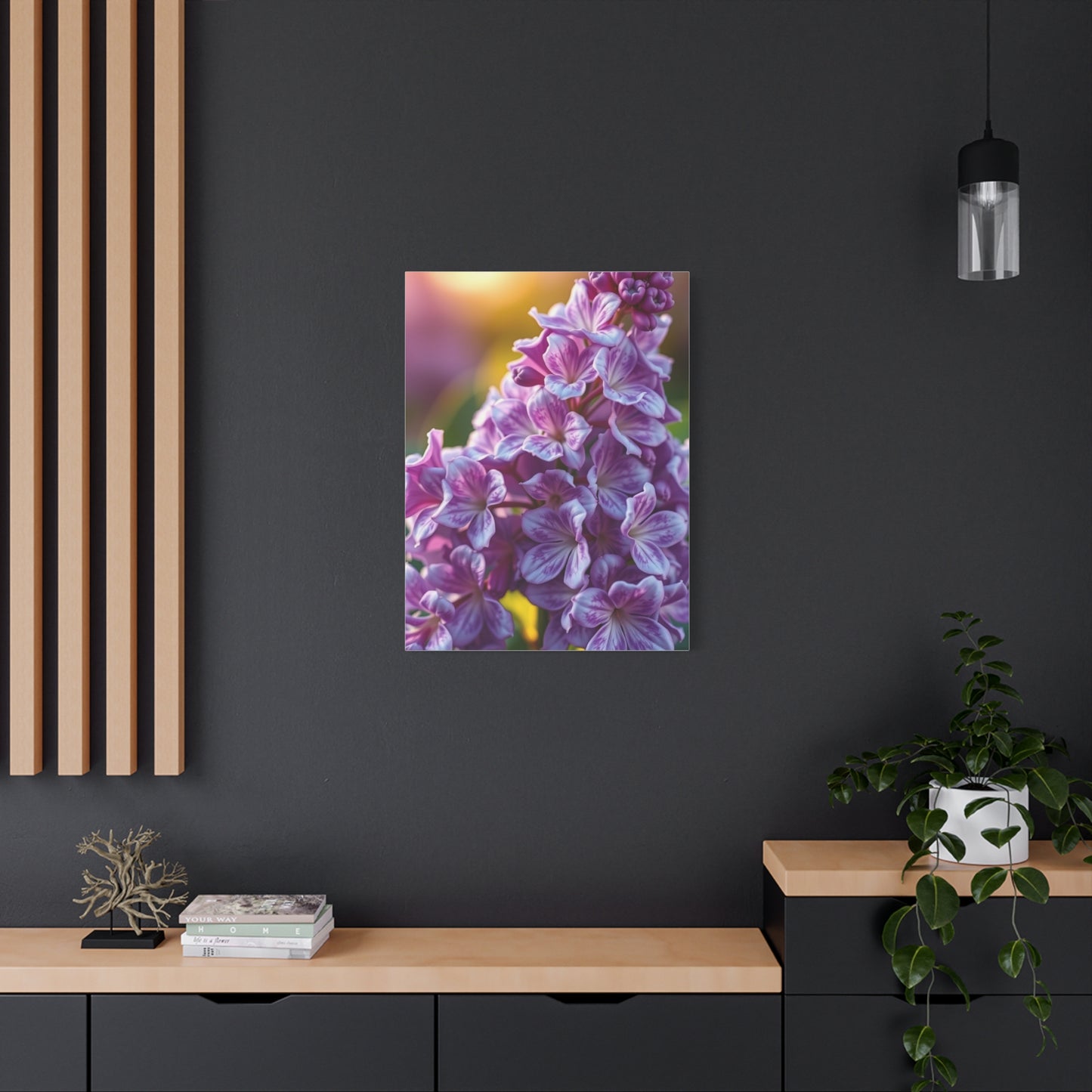 Lilac Flower Art Refined Canvas Wall Art & Canvas Print