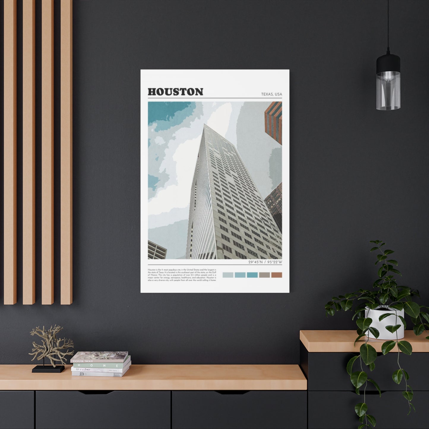 Building in Houston Skylines Wall Art & Canvas Prints