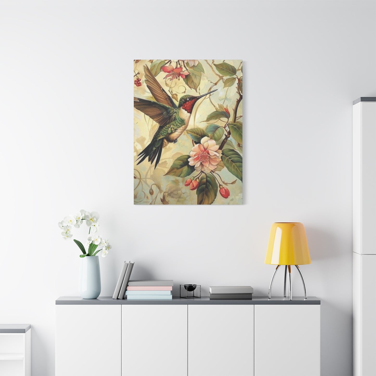 Beautiful Humming Bird Painting Wall Art & Canvas Prints
