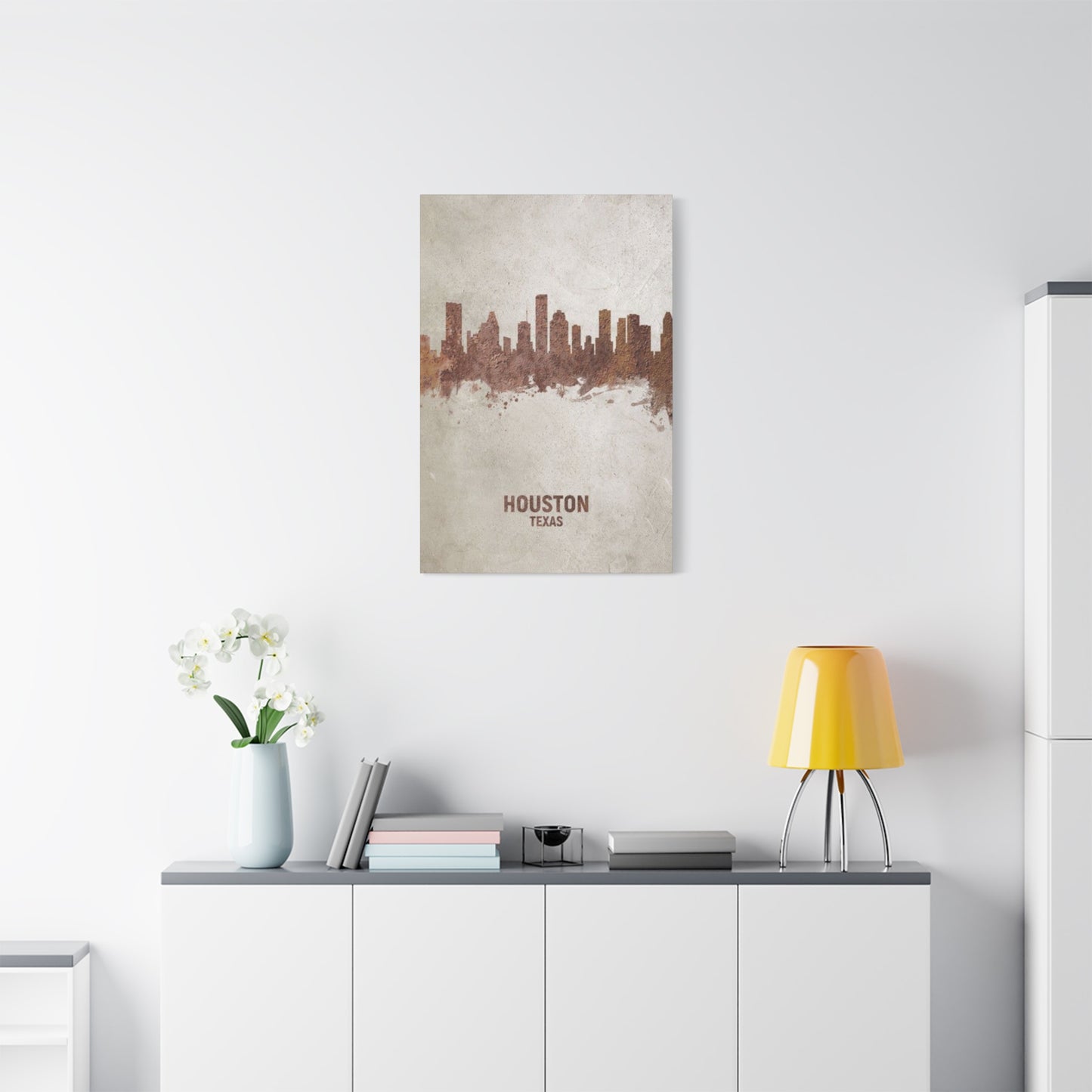Houston Skyline Painting Wall Art & Canvas Prints