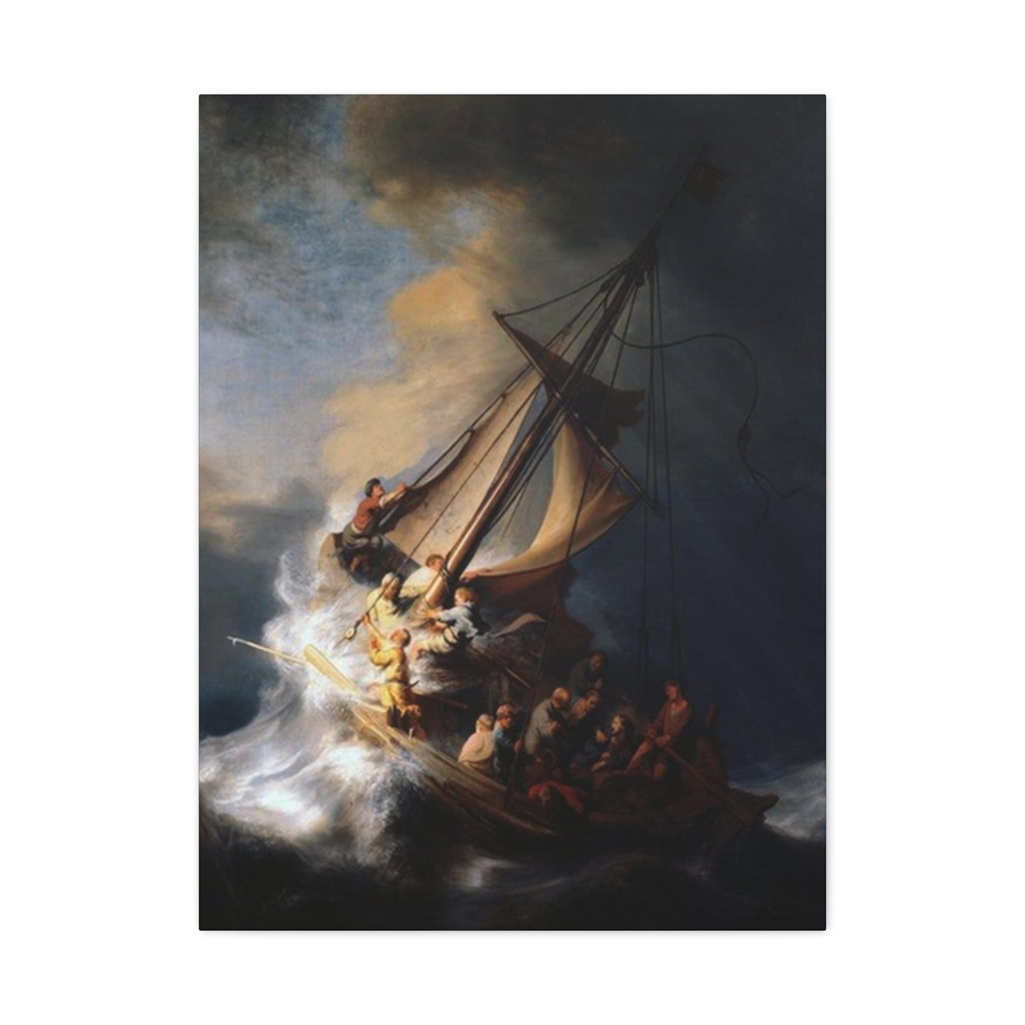 Derailing Ship Painting Wall Art & Canvas Prints