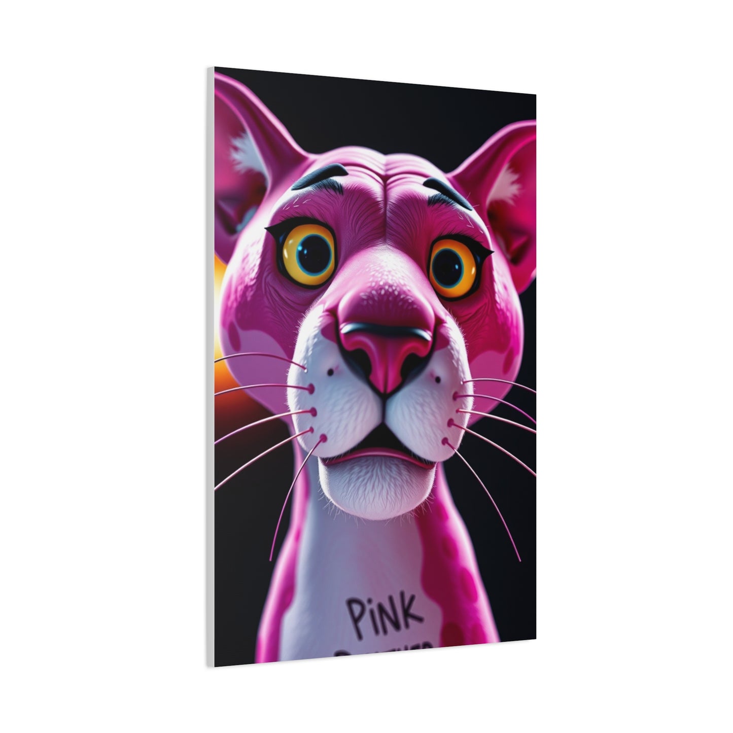 Pink Grace Panther Canvas Wall Art & Canvas Print