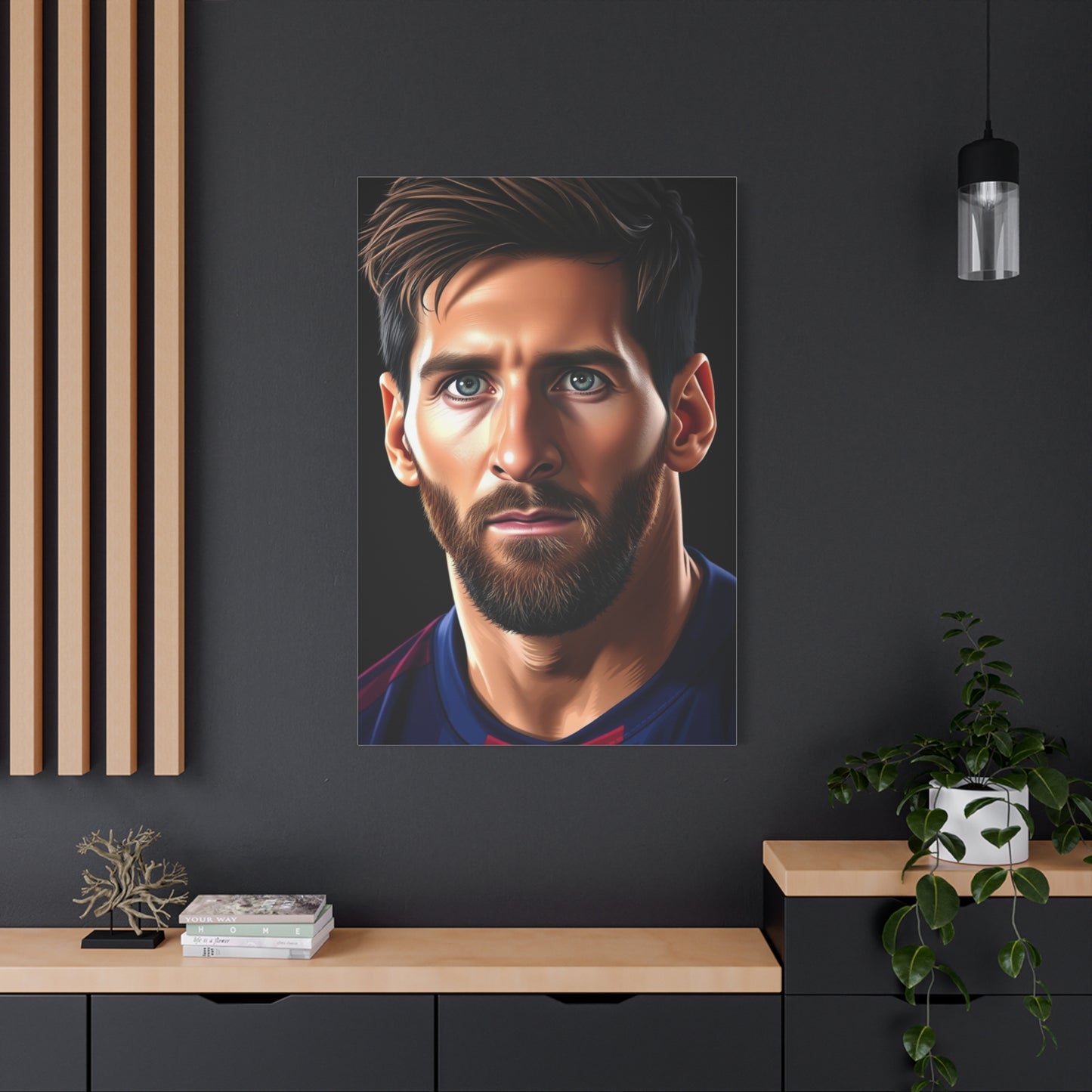 Illustrative Messi: Canvas Masterpiece Wall Art & Canvas Print