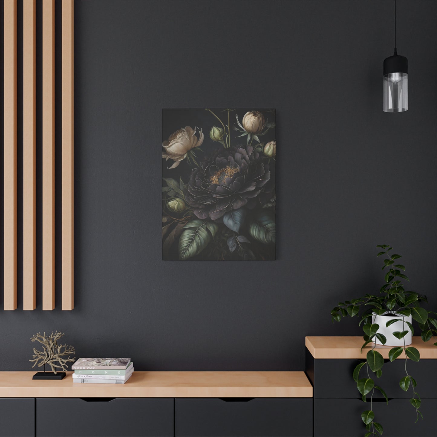 Flowers Dark Wall Art & Canvas Prints