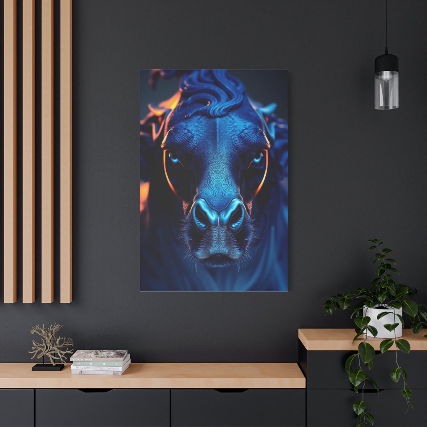 Supreme Navy Blue Art Collection Wall Art & Canvas Print