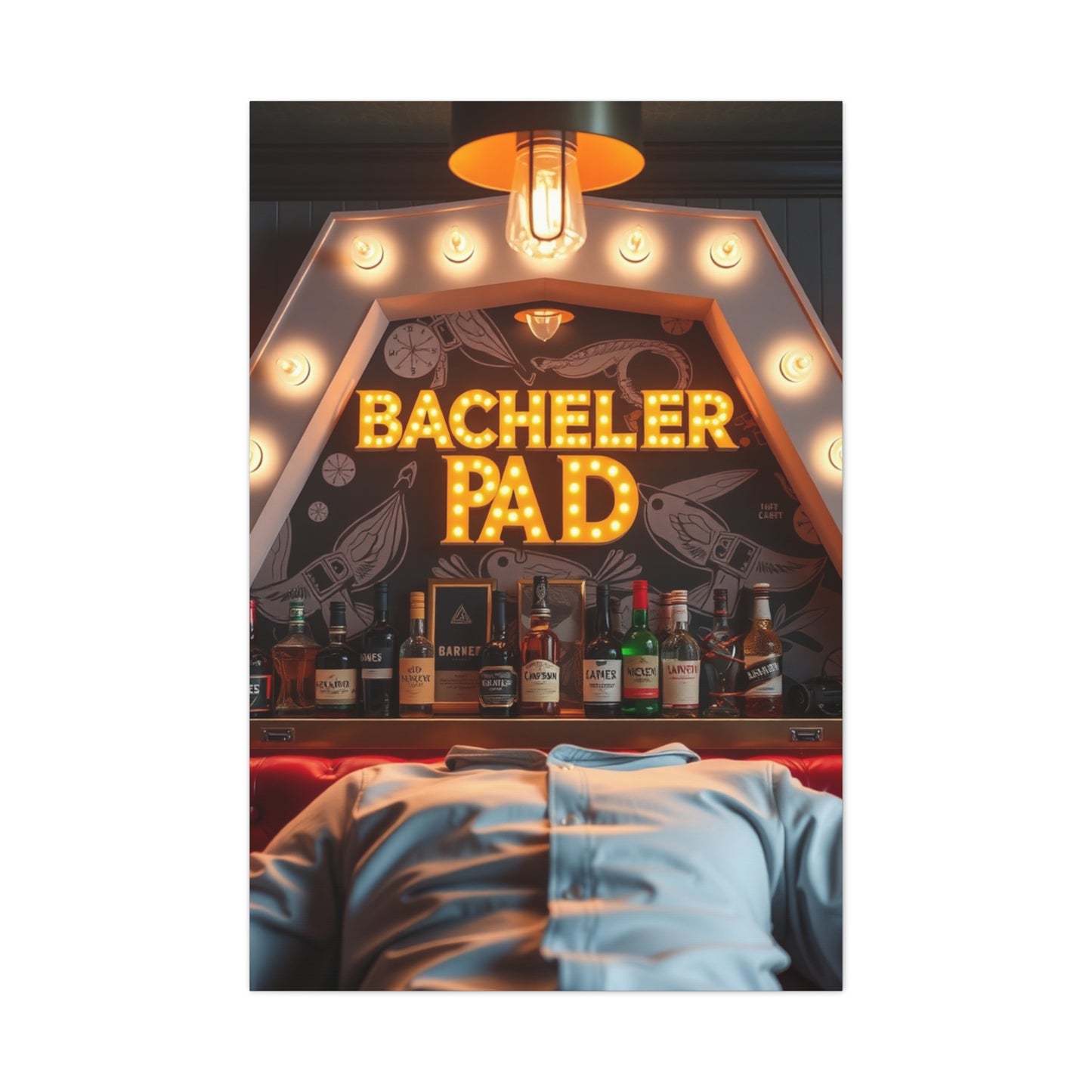 Vision Bachelor Pad Art Art Wall Art & Canvas Print