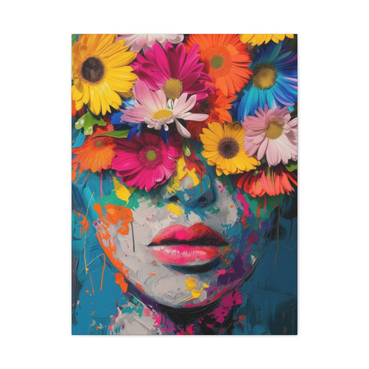 Flower Face Fresh Wall Art & Canvas Prints
