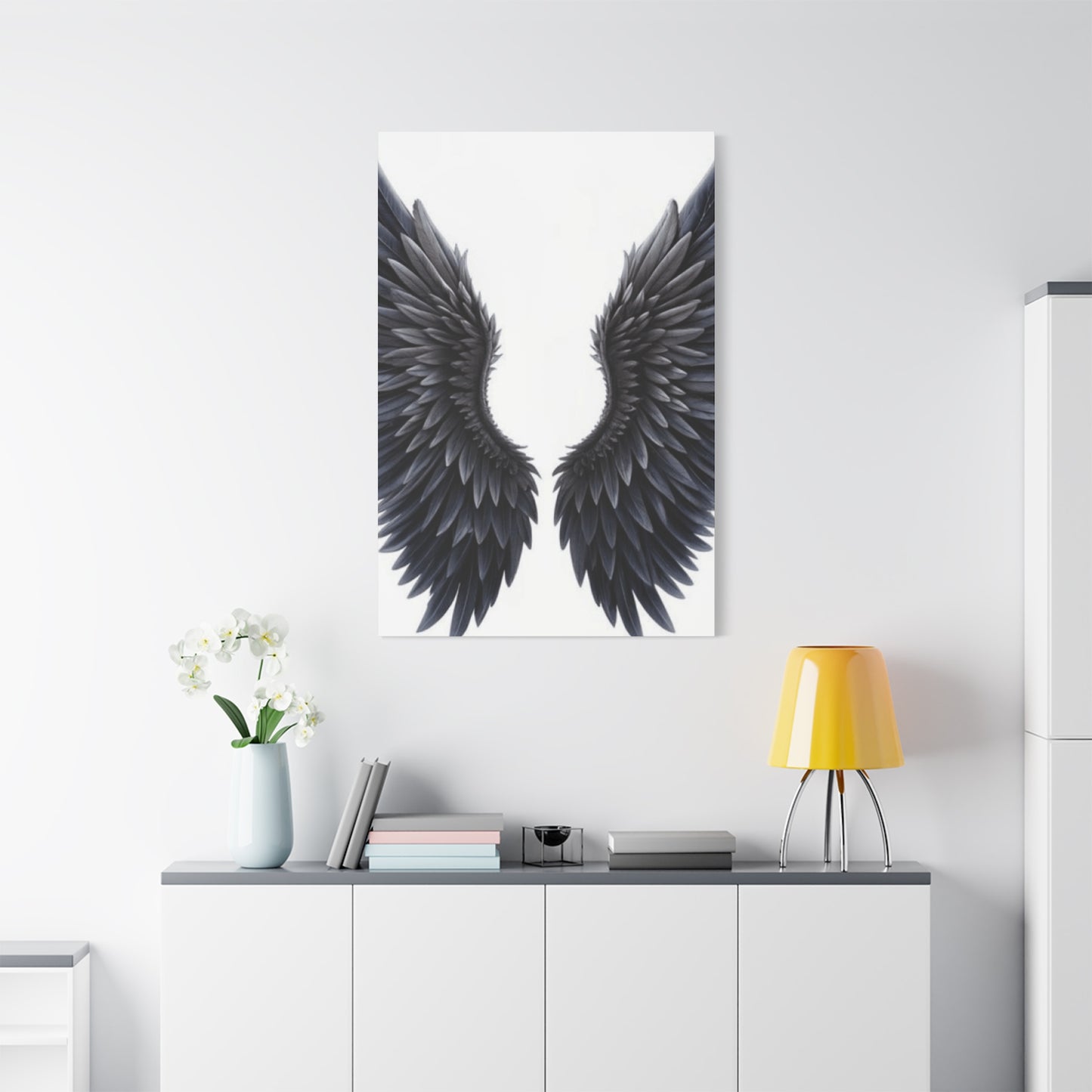 Black Shades Angel Wings Wall Art & Canvas Prints
