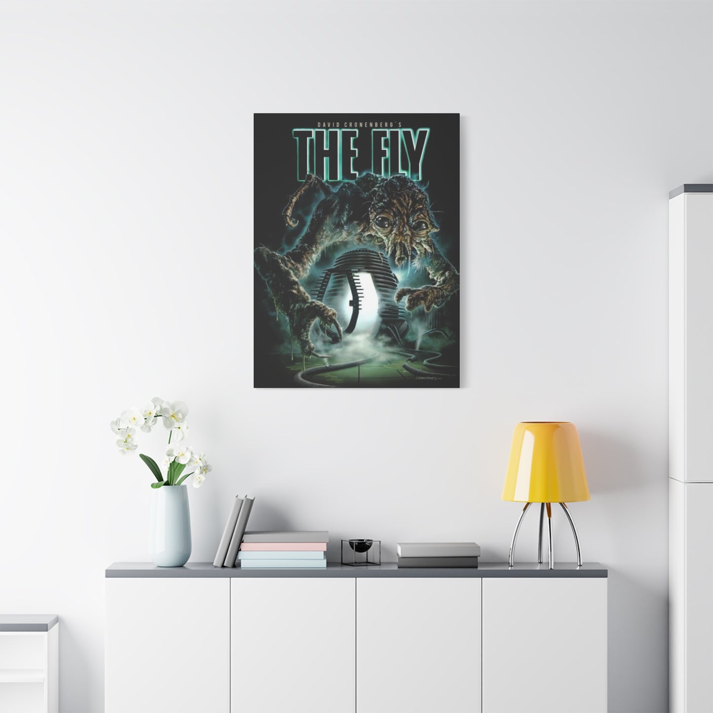 The Fly Horror Movie Poster Wall Art & Canvas Prints
