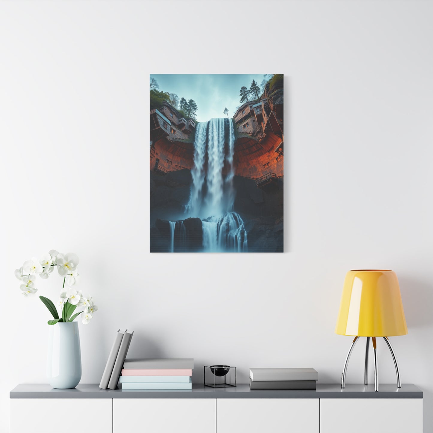 Fragmented Cascade Masterpiece Wall Art & Canvas Print